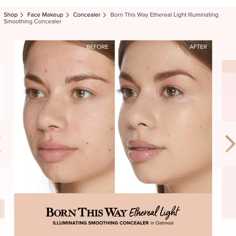 🍒🧸HP! Too Faced Oatmeal Etheral Light Smoothing Concealer